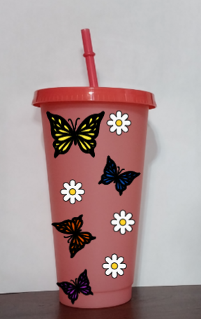 Butterfly Dreams Cold Cup