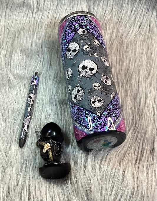 Stunning Skulls Tumbler & Pen Duo