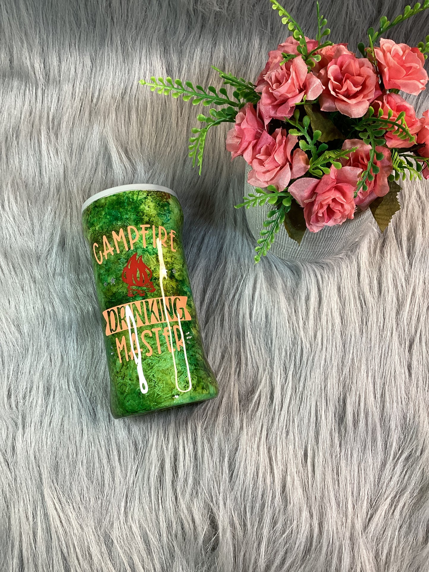 Campfire Master Slim Can Koozie