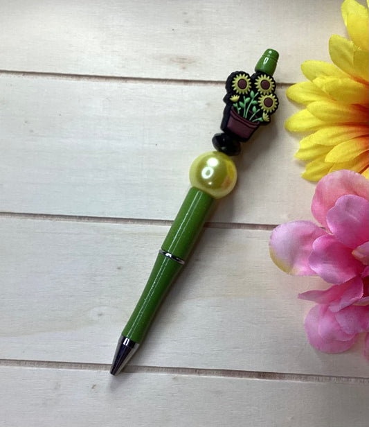 Flower Pot Bead Pen