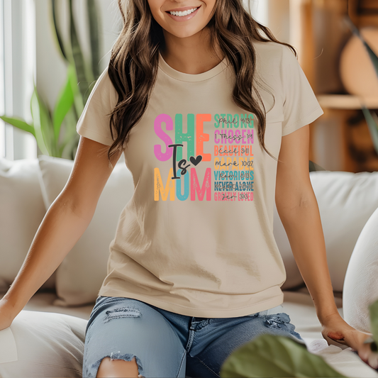 She is MOM T Shirt