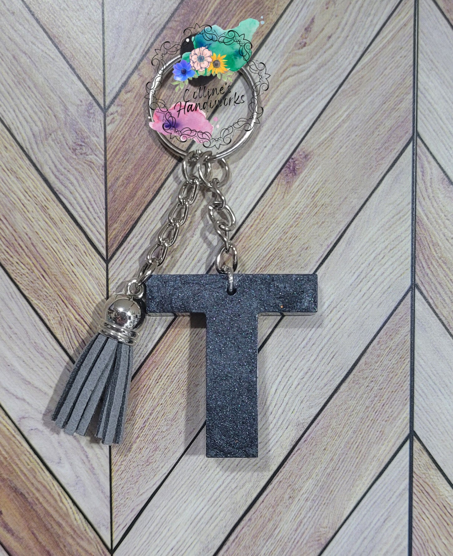 Letter T Keychain