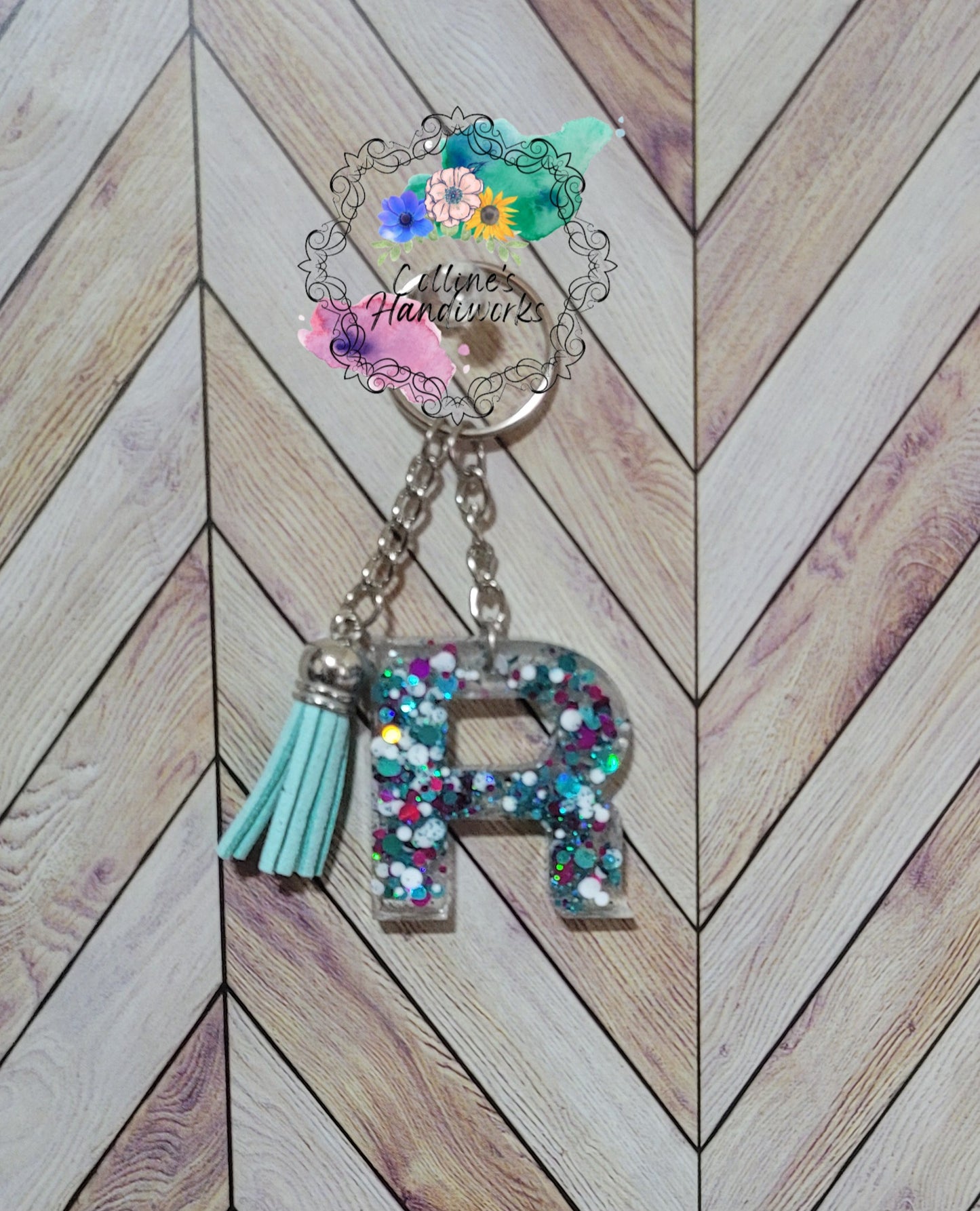 Letter R Keychain