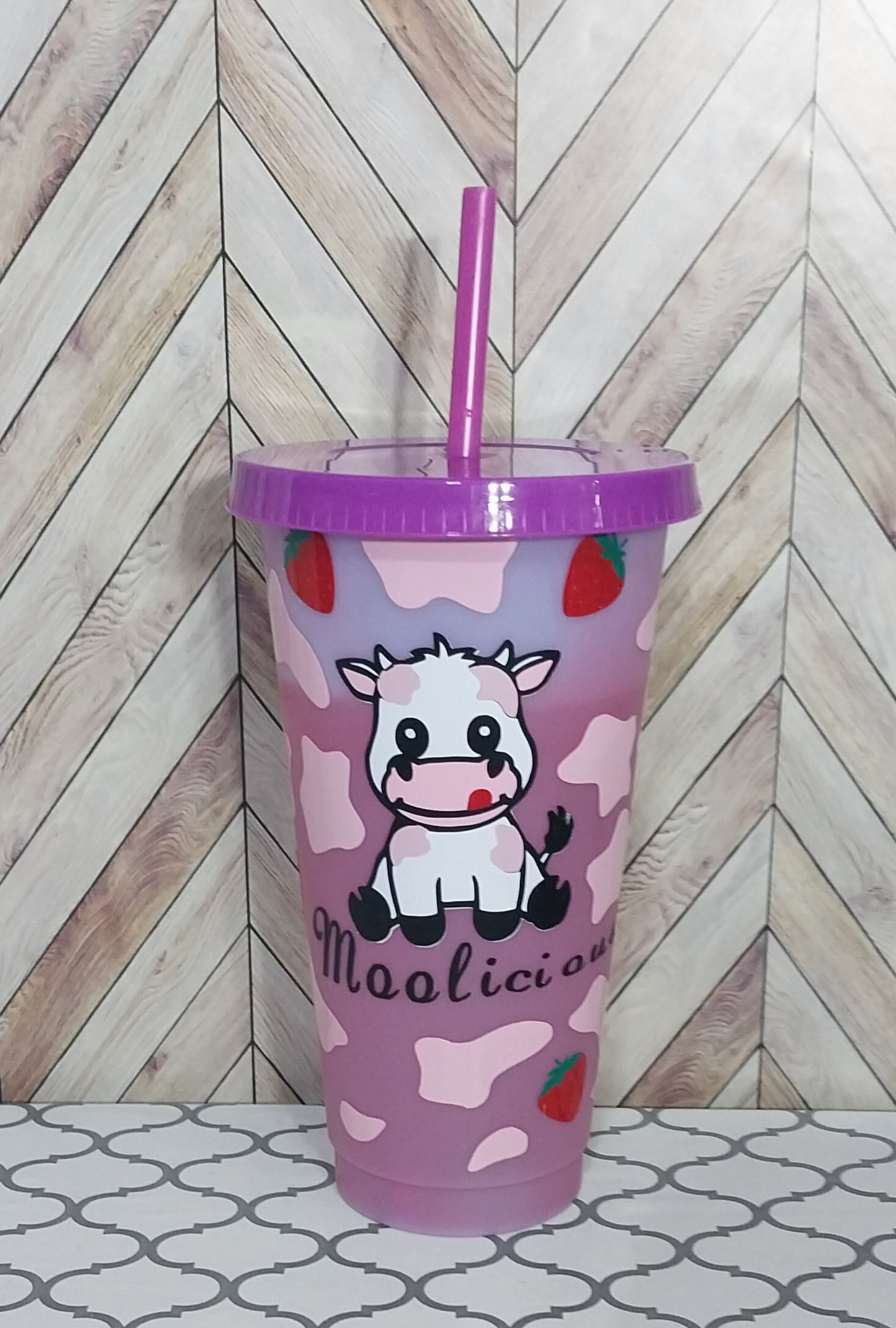 Strawberry Milk Cold Cup