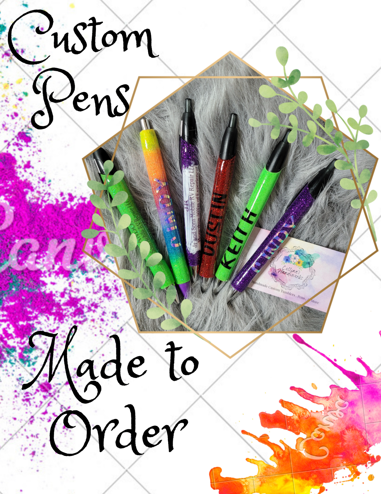 Custom Epoxy Pens *MADE TO ORDER*