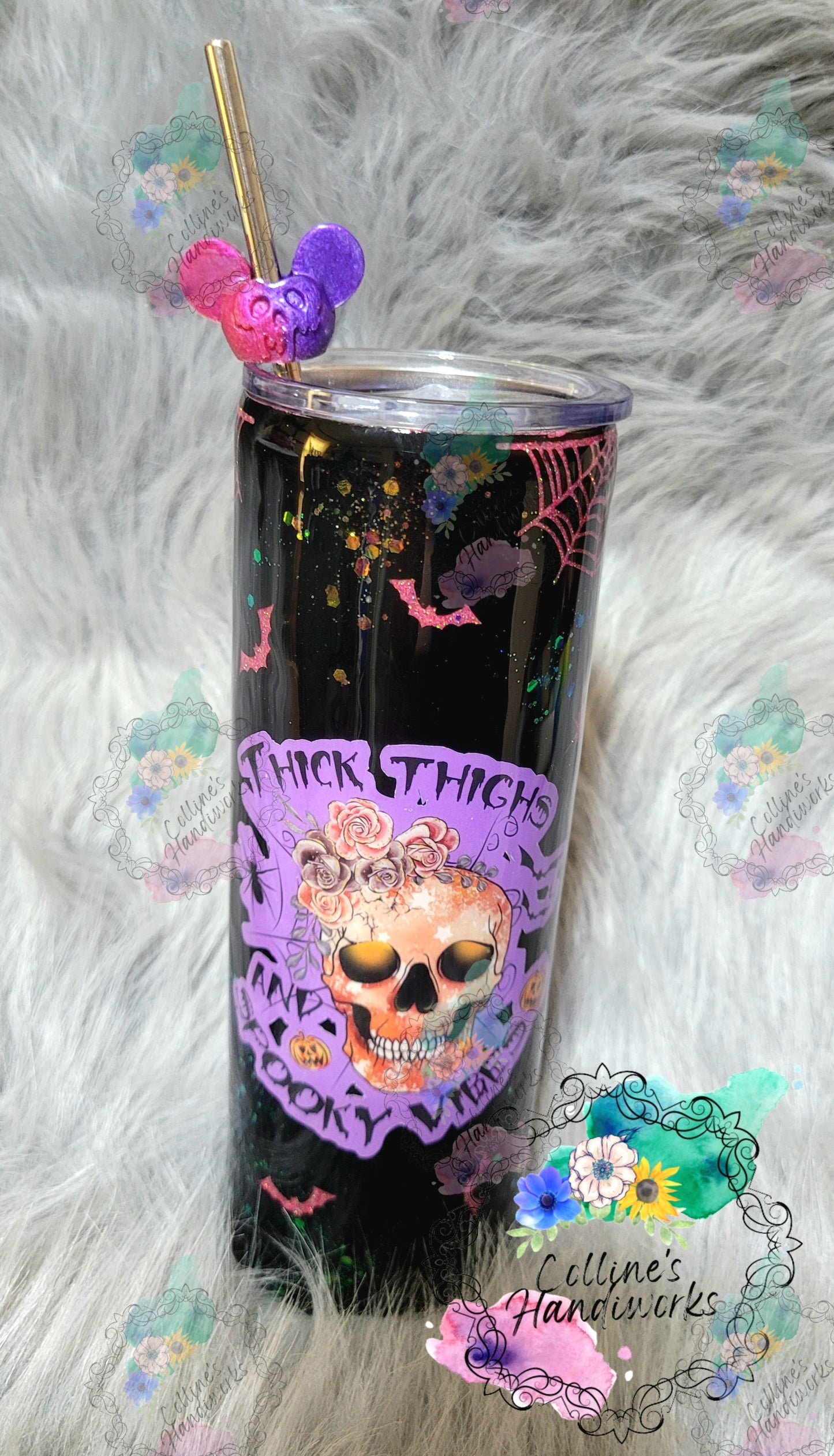 Thick Thighs & Spooky Vibes Tumbler