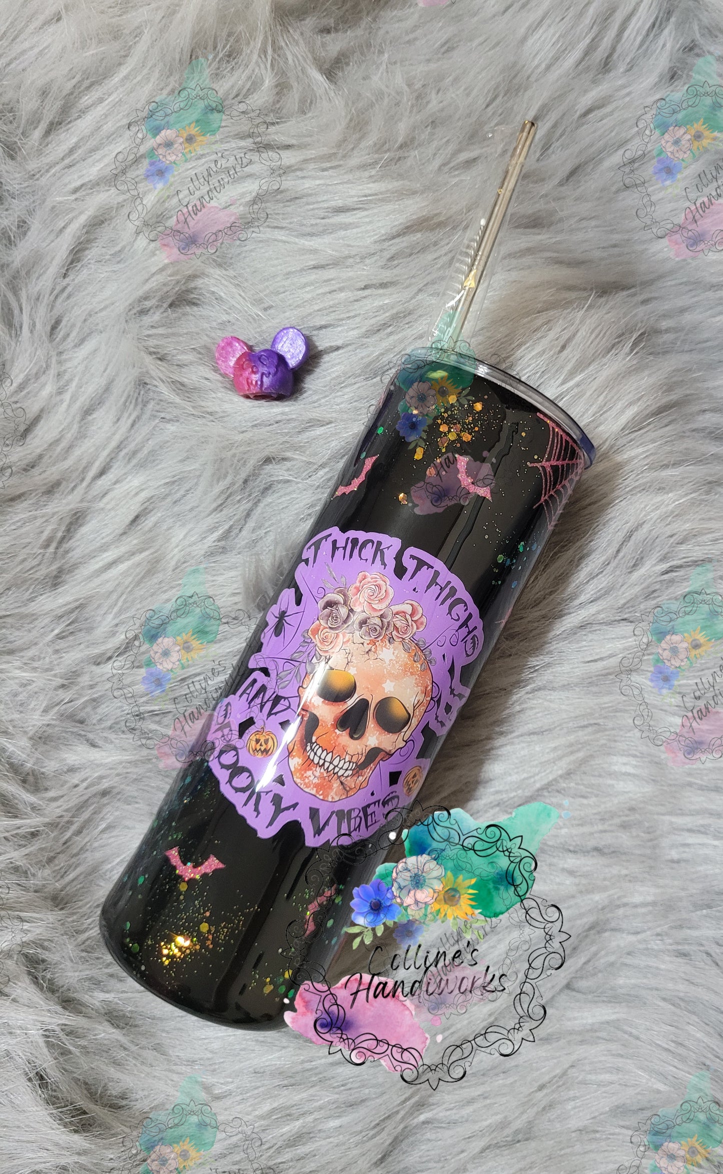 Thick Thighs & Spooky Vibes Tumbler